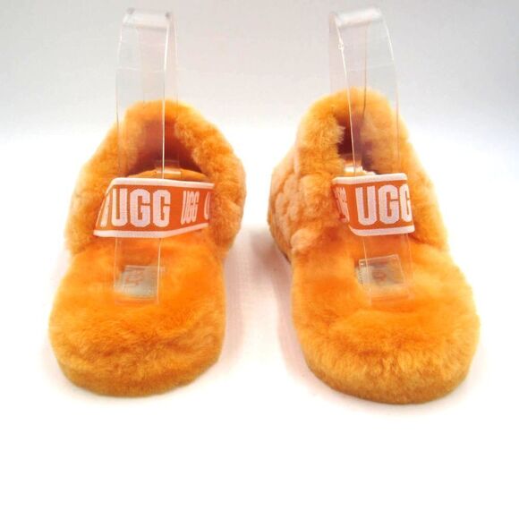 UGG FLUFF YEAH SLIDE POPPY SLIPPER SANDAL IN CALIFORNIA POPPY SZ 6 - Picture 5 of 8